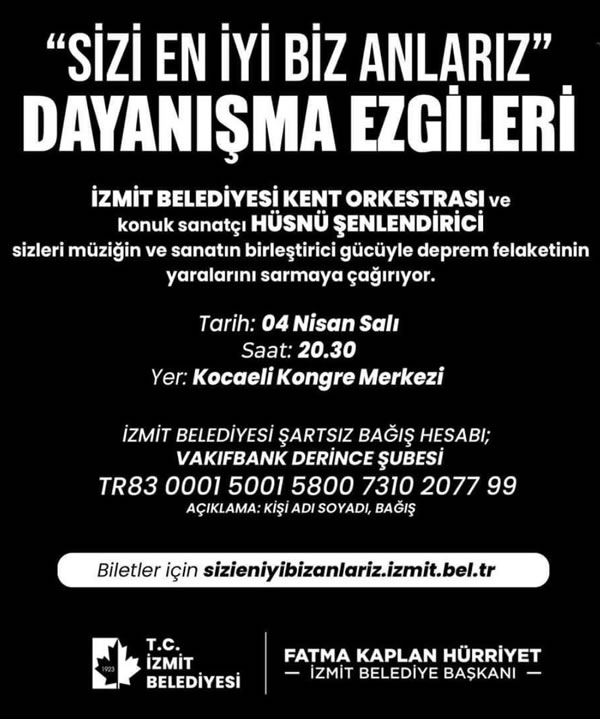 İzmit Belediyesi Dayanışma Konseri